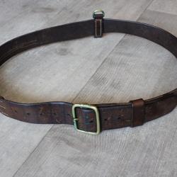 1947 Ceinturon officier, arm&eacute;e suisse, avec passant pour port du sabre