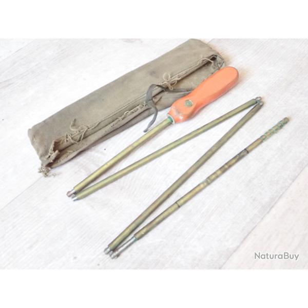 Trousse avec baguette de nettoyage pour fusils Schmidt Rubin Suisse.