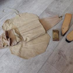 Kit de nettoyage uniforme / chaussures. Pour paquetage, sac &agrave; dos. Ordonnance suisse 1875