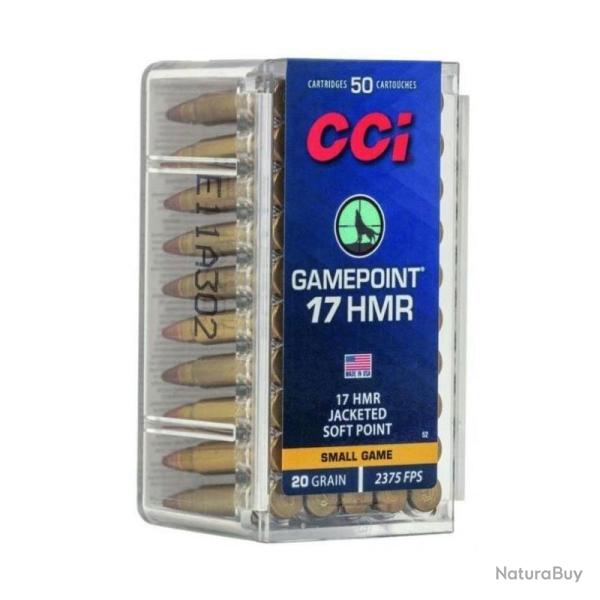 MUNITION CCI 17HMR GAMEPOINT 20G