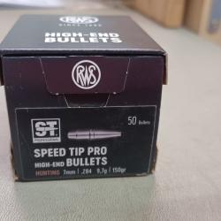 ogives RWS speed tip pro 7mm "284" 150 grain 9.7 gr