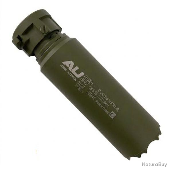 Silencieux Ase Utra Dual 556-Boreloch Short - Cal. 5.56 / 223 - Cerakote OD Green