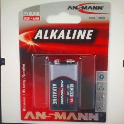 Ansmann pile alcaline 6LR61 9 volts