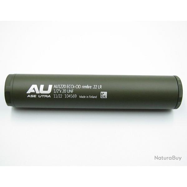 Silencieux Ase Utra ecoi - Cal. 22lr - Cerakote OD Green - Filetage 1/2-20