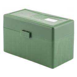 Bo&icirc;te de rangement 50 cartouches cal. .300 WM / .338 L. Mag / .458 WM