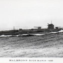 Carte postale sous-marin Halbronn 1920 -N&deg;7922