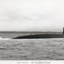 Carte postale Sous marin LE FOUDROYANT -N&deg;7924