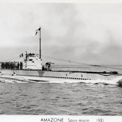 Carte postale sous-marin Amazone 1931 -N&deg;7925