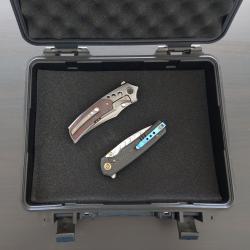 WE Knife Subjugator Damas + WE Knife Skynix Polished Gray