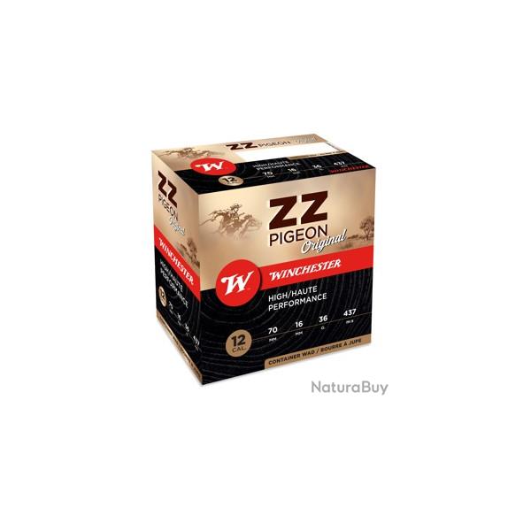 Cartouches WINCHESTER cal.12/70 zz pigeon original 36g par 25