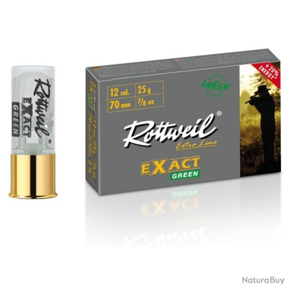BOITE X5 MUNITIONS ROTTWEIL EXACT GREEN 12/70