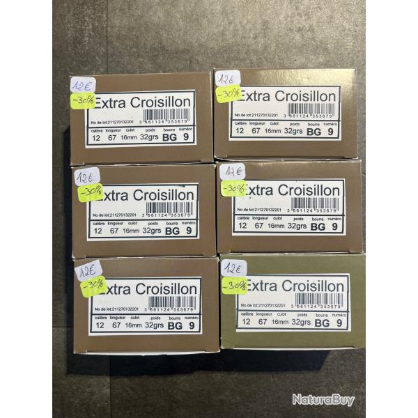 Lot 60 cartouches Cal12 Jocker extra croissilon pl9