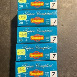 Lot 50 cartouches cal20 Vouzelaud super complice pl7