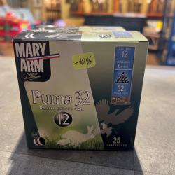 BOITE X25 CARTOUCHES MARY ARM PUMA 32 - 12/67 - PL 12