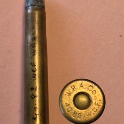 une  cartouche 40/82 wcf modele 1886  Winchester Wra.co poudre noire balle plomb ,En D