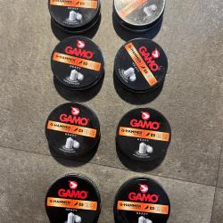 LOT 8 BOITES 200 PLOMBS GAMO G-HAMMER POWER HEAVY - 4,5MM / 1,0g