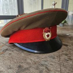 Casquette officier sovi&eacute;tique guerre froide