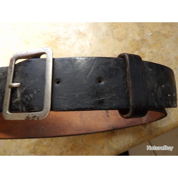 ceinturon combat cuir officier Allemand seconde guerre mondiale ww2