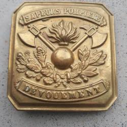 boucle ceinture ancienne sapeurs pompiers collection soldat du feux devouement