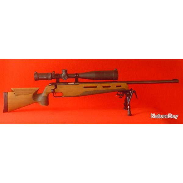 ANSCHUTZ 54 MATCH 1807+ Lunette de BENCH 10-40X50 + Bipied pivotant + valise neuve.