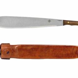 Machette Condor Indigenous Lame Acier Carbone 1075 Manche Noyer & Os Etui Cuir Salvadore CTK2012175H