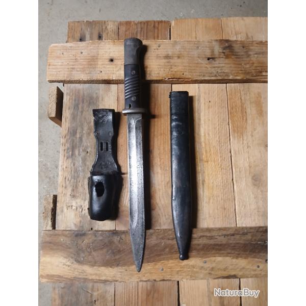 Lot baionnette + fourreau + gousset