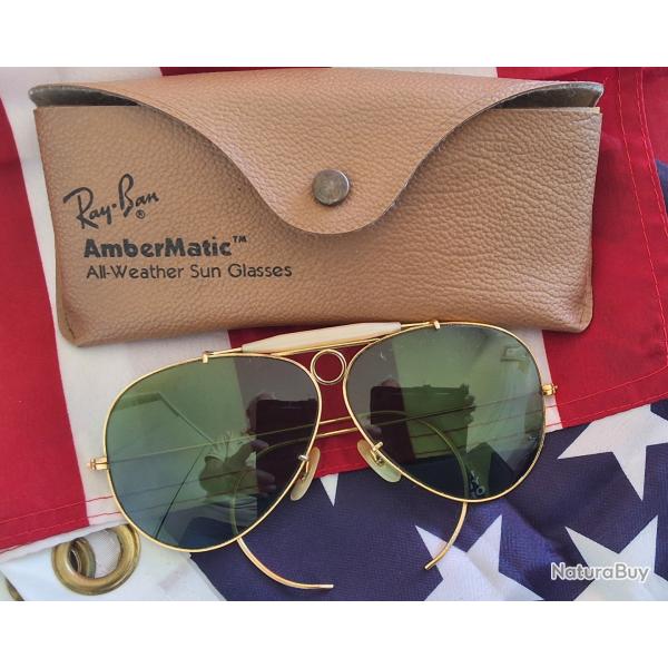Shooter outdoorsman lunettes RAY BAN ADULTE + �tui ...USA ORIGINAL chasse p�che nature