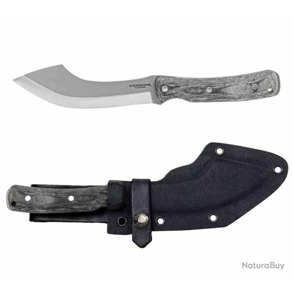 Couteau Condor K-Night Panabasito Lame Carbone 1075 Manche Micarta Etui Kydex Salvador CTK134056HC
