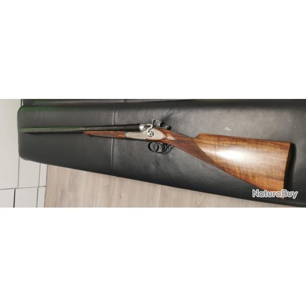 Fusil haut de gamme italien juxtapose a chien cal 12 magnifique et rare