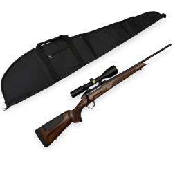 Bons Plans! Carabine Sabatti Rover Hunter Classic Bois+Microdot Fiber 3-12x56+Fourreau - Cal.243WIN