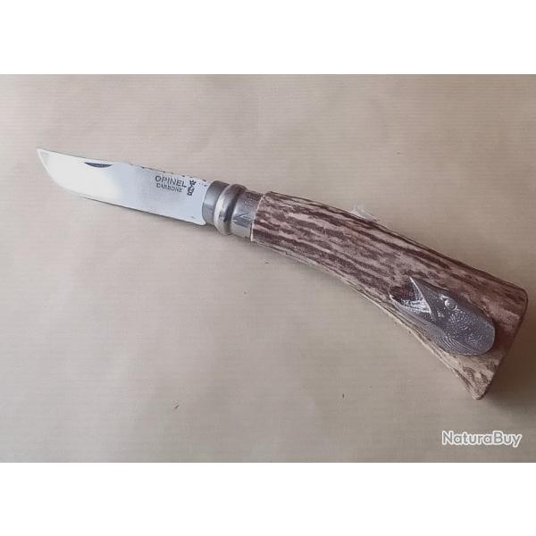 Couteau de poche Opinel 8 bois de cerf