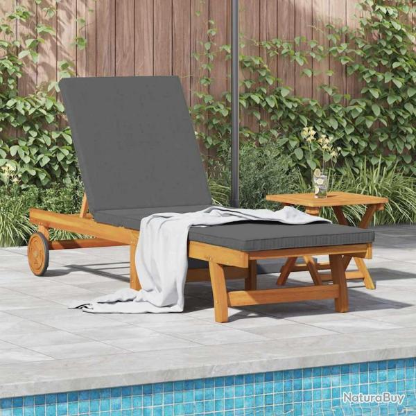 Transat Marron 199 x 63 x 85 cm Bois d'Acacia Massif