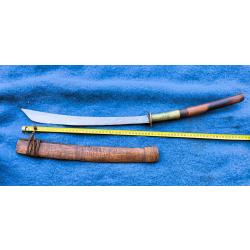Sabre de montagnard des hauts plateaux Indochine original d&eacute;but XXe