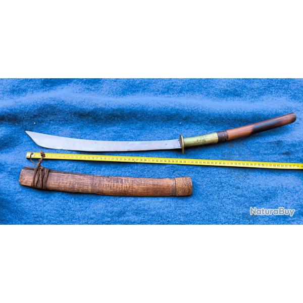 Sabre de montagnard des hauts plateaux Indochine original d�but XXe