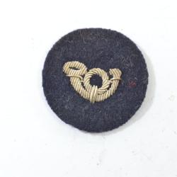 Insigne patch rond brod&eacute; canetille corp de chasse, chasseur alpin ? garde forestier ?