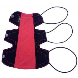 Bracelet Classique Small  Alcantara Noir / Rouge