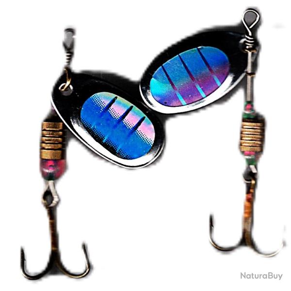 Cuillers tournantes pour truites, perches et autres carnassiers -3,50 gr.-  2 pi�ces