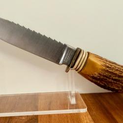 Couteau de Chasse SCHNEIDTEUFEL Solingen - Corne de Cerf - Authenticit&eacute; Allemande