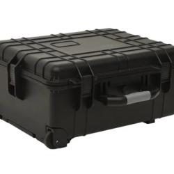 Valise vol roulettes noir 58x45x27 cm PP ABS protection &eacute;tanche