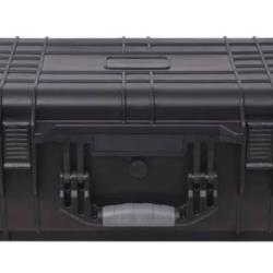 Bo&icirc;te outils polypropyl&egrave;ne noir 56x35x23 cm &eacute;tanche avec mousse