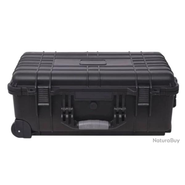 Bo�te outils polypropyl�ne noir 56x35x23 cm �tanche avec mousse