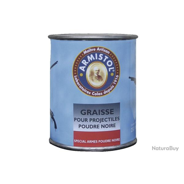 Graisse Armistol Pour poudre noir 250 ML