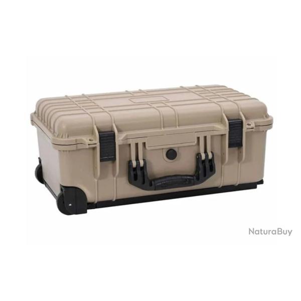 Bo�te outils polypropyl�ne sable 56x35x23 cm �tanche avec mousse