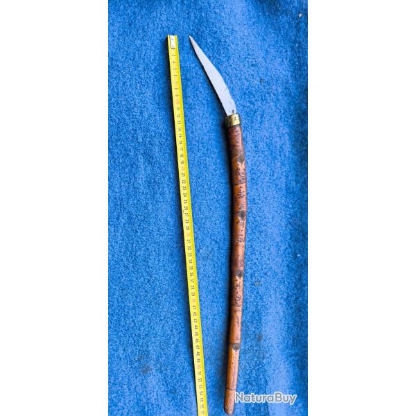 Sabre lance / couteau Indochine d�but XXe montagnards des hauts plateaux