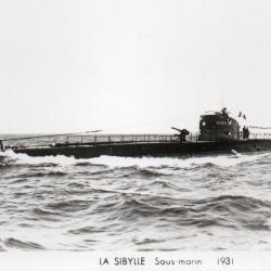 Carte postale sous-marin La Sibylle 1931  -N&deg;7933