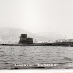 Carte postale Sous-Marin Marsouin -N&deg;7936
