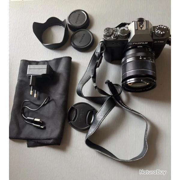Appareil photo Fujifilm X-T30 +Fujinon XF  18- 50 mm f/2.8-4OIS avec kit
