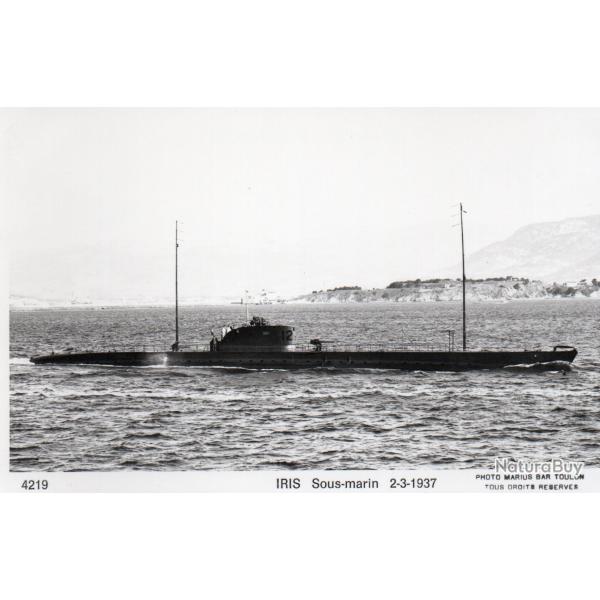 Carte Postale Sous-marin IRIS 2-3-1937 -N�7942