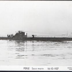 Carte Postale Sous-marin Perle 1937 -N&deg;7946