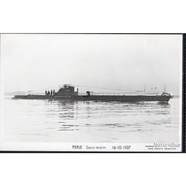 Carte Postale Sous-marin Perle 1937 -N�7946